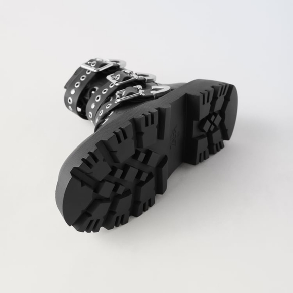 ZARA KIDS STUDDED ANKLE BOOTS